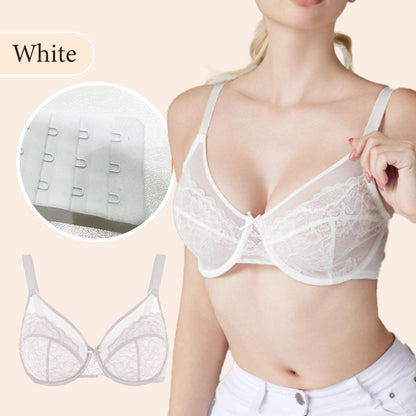 🏆 LIMITED-TIME 50% OFF! 💐Minimal lace bra with full coverage
