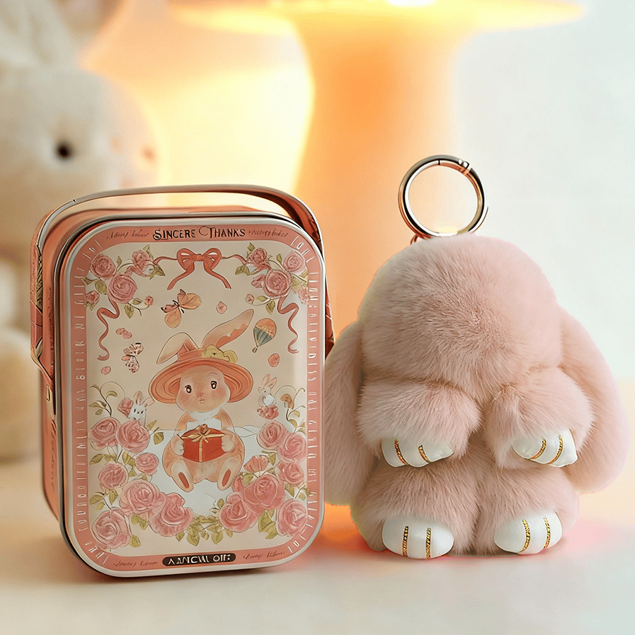 📢📢LIMITED TIME SPECIAL SALE 50% OFF !! ⏰🐰Handmade Soft Bunny PomPom Charms – Fluffy, Cute & Perfect for Bags, Keys & Gifts🎉