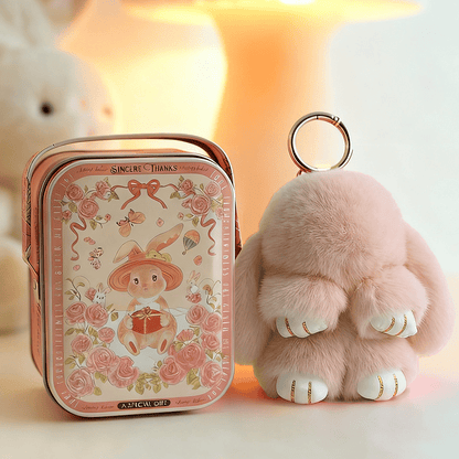 📢📢LIMITED TIME SPECIAL SALE 50% OFF !! ⏰🐰Handmade Soft Bunny PomPom Charms – Fluffy, Cute & Perfect for Bags, Keys & Gifts🎉