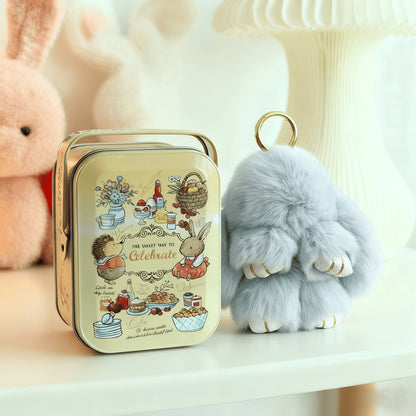 📢📢LIMITED TIME SPECIAL SALE 50% OFF !! ⏰🐰Handmade Soft Bunny PomPom Charms – Fluffy, Cute & Perfect for Bags, Keys & Gifts🎉