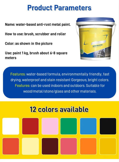 🔥Oferta especial de Año Nuevo 50% de descuento🔥Pintura antioxidante a base de agua 2025 Pintura para metal