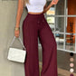 ✨ Easy Everyday Comfort | Women's High-Waisted Straight-Leg Pants with Elastic Back