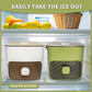 2026 HOT SALE🥳50K+ SOLD! 50% OFF!🥳💞 Ice Cube Maker with Storage – 48 cubes at once, leak‑proof lid. Stackable, saves space. Includes ice scoop & tong. A summer essential.