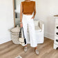 🔥2024 HOT SALE🔥Stretch Twill Cropped Wide Leg Pants