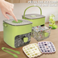 2026 HOT SALE🥳50K+ SOLD! 50% OFF!🥳💞 Ice Cube Maker with Storage – 48 cubes at once, leak‑proof lid. Stackable, saves space. Includes ice scoop & tong. A summer essential.
