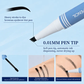【QCQX】 Vanntett 2-i-1 Micro-Fork Eyebrow Pen & Tonet gel