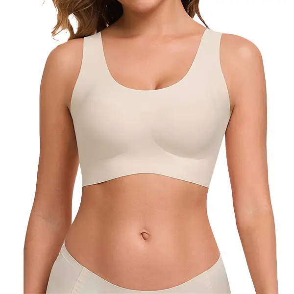 ✨ubras Seamless Bras for Women Full Coverage Wireless Bralette Widen Straps Side Comfortable Breathable