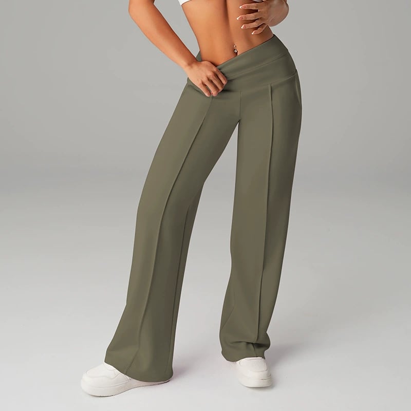 💞50K+ SOLD!☕🧘‍♀️Women's High Waist Wide Leg Pants – Soft stretch fabric, gentle tummy control! Flattering fit for every shape. Easy pull-on, no tricky buttons. Your everyday essential. 🧵🦵
