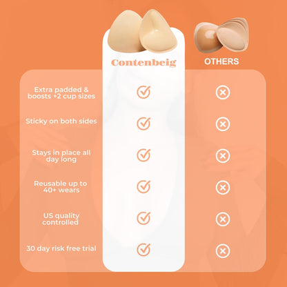 🔥 Buy One Get One Free!!💐OUFALI Lift Inserts for Bras – Lightly Padded, Double-Sided Adhesive Reusable, Washable • Natural Lift • Seamless Under Clothing
