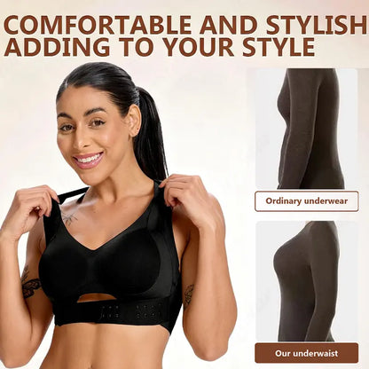 🔥Women’s Beige Wireless Bra, Soft Breathable Non-removable Moulded Cups, Yoga Fitness Sportswear for Gym & Daily Training