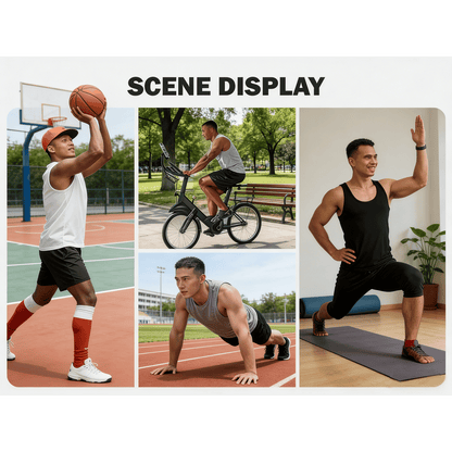 💪👕Men's  Wide Strap Ribbed Tank Top