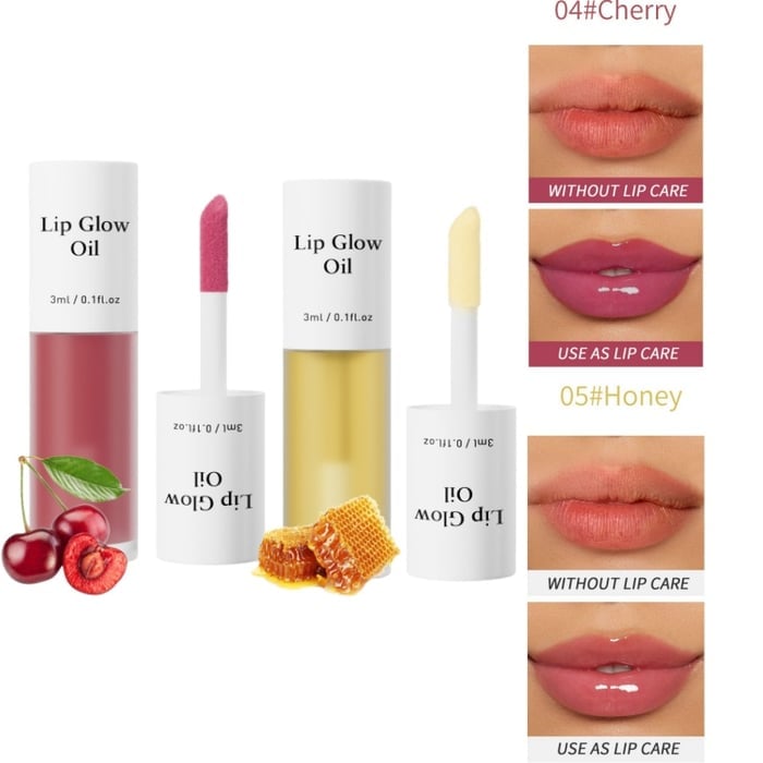 ⏳2026 NEW YEAR BUY MORE SAVE MORE✨ONLY ￡9.99!!!💋Tinted Lip Glow Oil - For Lush, Hydrated Lips with a Natural Glow! 💖