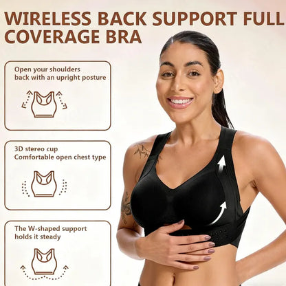 🔥Women’s Beige Wireless Bra, Soft Breathable Non-removable Moulded Cups, Yoga Fitness Sportswear for Gym & Daily Training