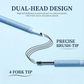 【QCQX】 Vanntett 2-i-1 Micro-Fork Eyebrow Pen & Tonet gel