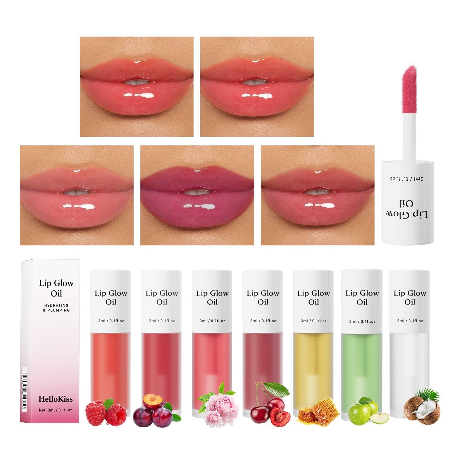 ⏳2026 NEW YEAR BUY MORE SAVE MORE✨ONLY ￡9.99!!!💋Tinted Lip Glow Oil - For Lush, Hydrated Lips with a Natural Glow! 💖