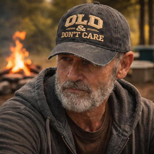 🖤2026 New Year · 30% OFF🖤Vintage Distressed “OLD & DON’T CARE” Cap