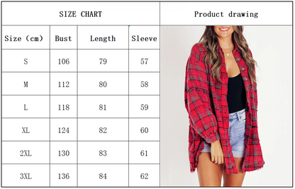 🔥Hot Sale 68% OFF🔥🏆Women's Mineral Washed Button Down Plaid Shirt