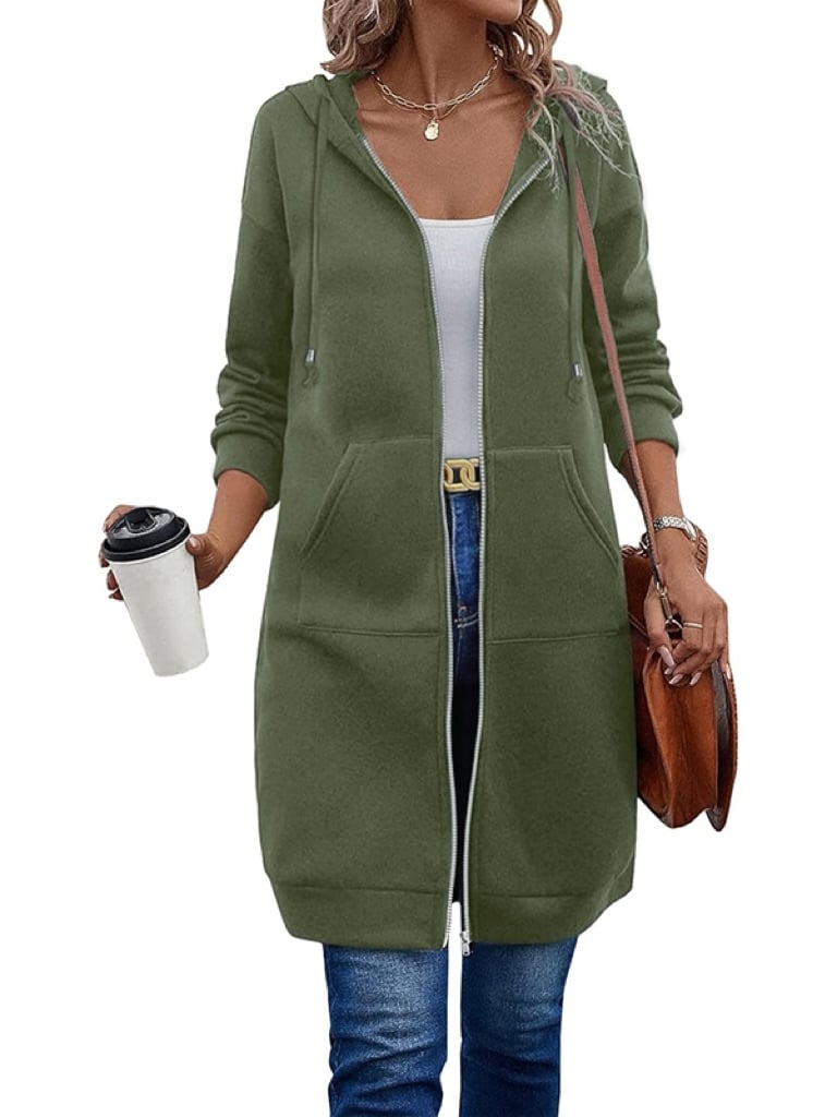 ⏰This week's Hot Sales - 50% Off🍂 Women's Casual Zip-Up Hoodie Jacket – Autumn Lightweight Everyday Coat 🧥✨