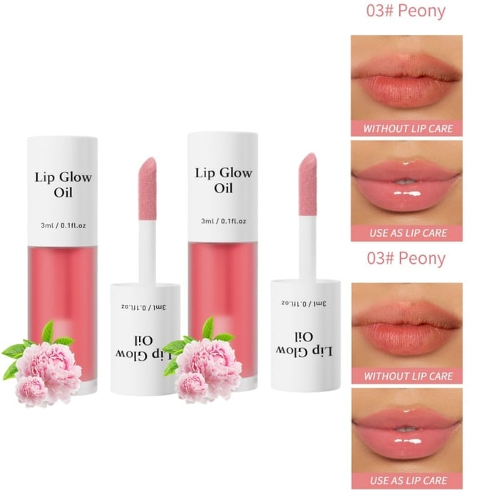 ⏳2026 NEW YEAR BUY MORE SAVE MORE✨ONLY ￡9.99!!!💋Tinted Lip Glow Oil - For Lush, Hydrated Lips with a Natural Glow! 💖