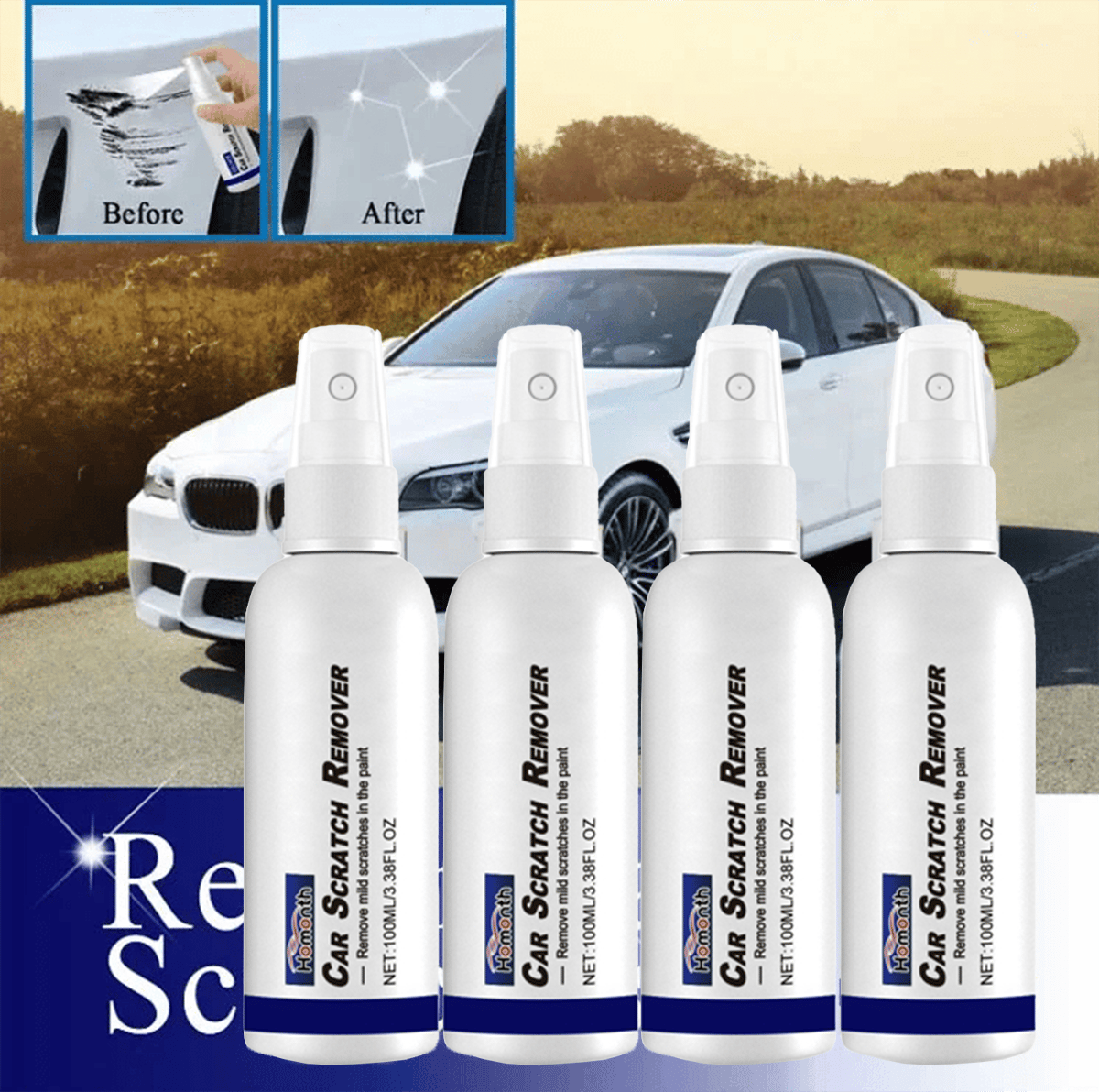 🔥Car paint scratch repair spray🚙Suitable For All Colors Car Paint