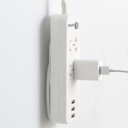 🥳 2026 Best Seller 🥳💞 Over 50,000 units sold! 🔌 50% off! This self-adhesive desktop outlet mount securely holds power outlets, routers, and remote controls—keeping cables neat and organized while ensuring home safety! 🏠✨