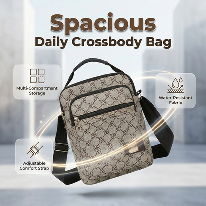🎒 More Storage, Less Bulk | Men's Multi-Pocket Crossbody Travel Bag
