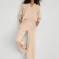 ✨ Women's Chic V-Neck 2-Piece Lounge Set – Relaxed Long-Sleeve Top, Flowy Wide-Leg Pants & Effortless Comfort for a Stylish, Put-Together Look at Home or On the Go! 🌸