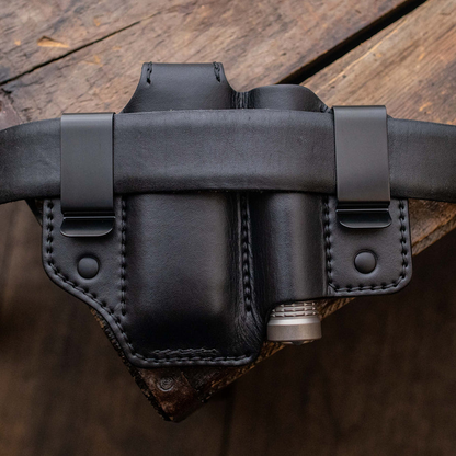 Tactical leather multi-tool belt bag