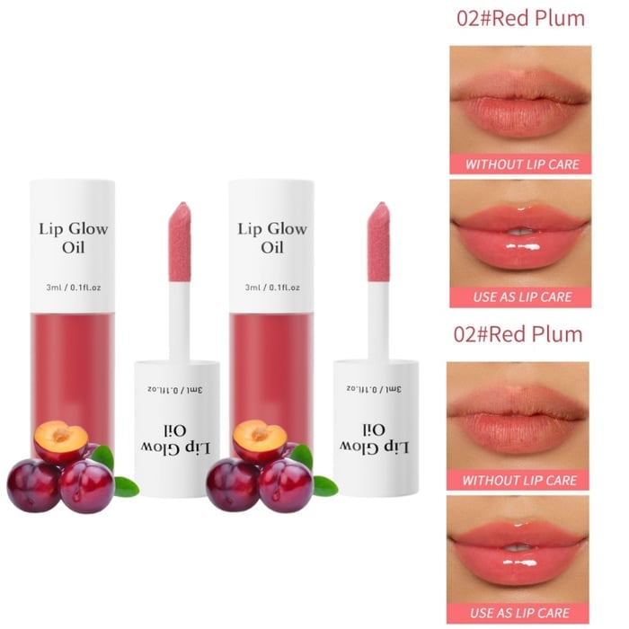 ⏳2026 NEW YEAR BUY MORE SAVE MORE✨ONLY ￡9.99!!!💋Tinted Lip Glow Oil - For Lush, Hydrated Lips with a Natural Glow! 💖