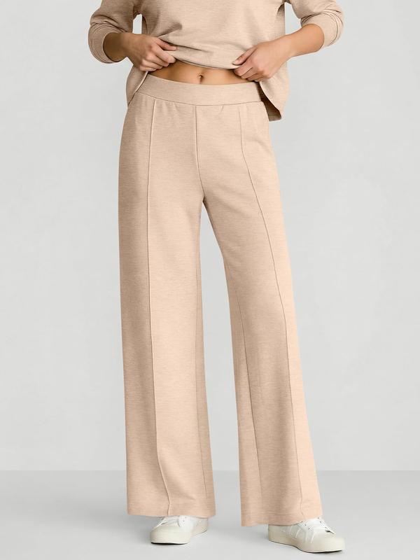 🍂⏳LIMITED-TIME 70% OFF! ✨Women's 2 Piece Outfits V Neck Lounge Set | Raglan Long Sleeve Top & Wide Leg Pants
