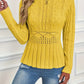 ⏳Limited-time 50% off⏰Women's Chunky-Knitted Crew Neck Peplum Sweater🧶👚
