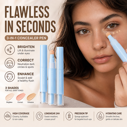 🔥BUY 1 GET 1 FREE🔥💙Multipurpose Concealer & Foundation Eye Concealer -👍24-hour Long-lasting