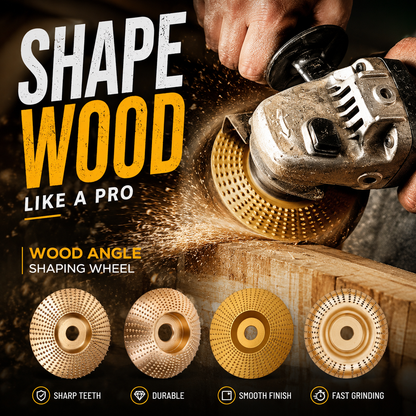 🔥LIMITED‑TIME 50% OFF! ⚙️ Wood Angle Shaping Wheel – Sharp, Wear‑Resistant ✨