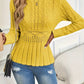 ⏳Limited-time 50% off⏰Women's Chunky-Knitted Crew Neck Peplum Sweater🧶👚