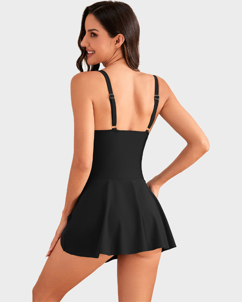 LAST DAY SALE: ONLY ￡12.99!!Women's One Piece Tummy Control Tie Knot Swimsuit