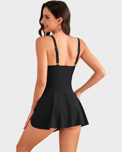 LAST DAY SALE: ONLY ￡12.99!!Women's One Piece Tummy Control Tie Knot Swimsuit