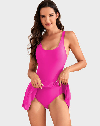LAST DAY SALE: ONLY ￡12.99!!Women's One Piece Tummy Control Tie Knot Swimsuit
