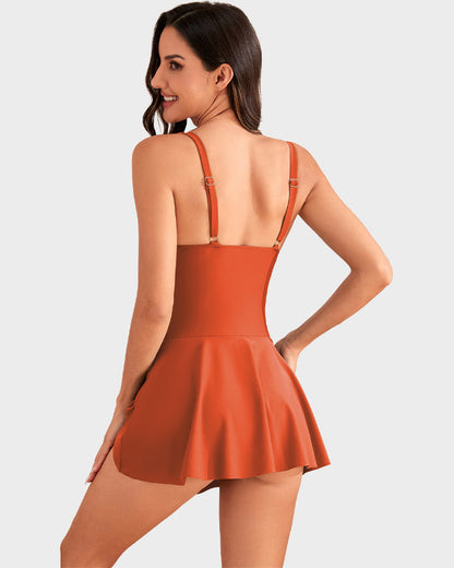 LAST DAY SALE: ONLY ￡12.99!!Women's One Piece Tummy Control Tie Knot Swimsuit