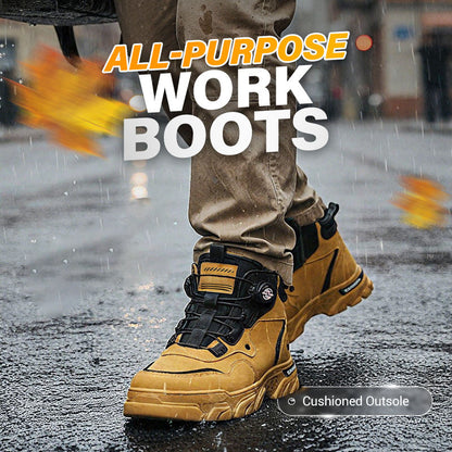 🔥Men's Outdoor Swivel Buckle Work Shoes – Waterproof , Anti-slip , Comfortable , Breathable 🌬️