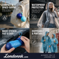 🥳KJØP 1 FÅ 1 GRATIS! ☔Lommestørrelse engangsregnfrakk for baller – Ultrakompakt ballforpakning som passer i enhver bag, veske eller hanskerom. Vanntett &  enkel å bruke – alltid klar for plutselige regnbyger! 🌧️✨