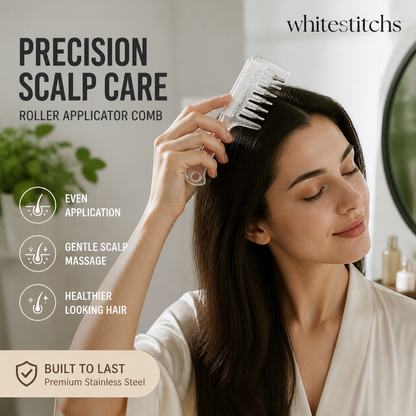 🔥BUY 2 GET 1 FREE⏰Transparent Hair Oil Applicator Comb