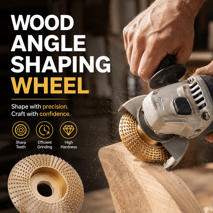 🔥LIMITED‑TIME 50% OFF! ⚙️ Wood Angle Shaping Wheel – Sharp, Wear‑Resistant ✨