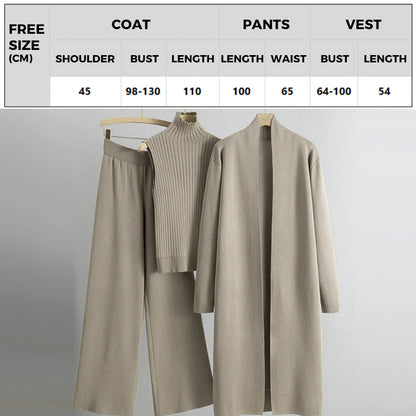 ✅Free Shipping✈️3-Piece Set - Autumn Sleeveless Vest & Cardigan & Trousers
