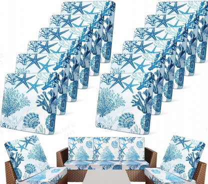 Patio Sofa Cushion Cover – Stretch, Water-Resistant