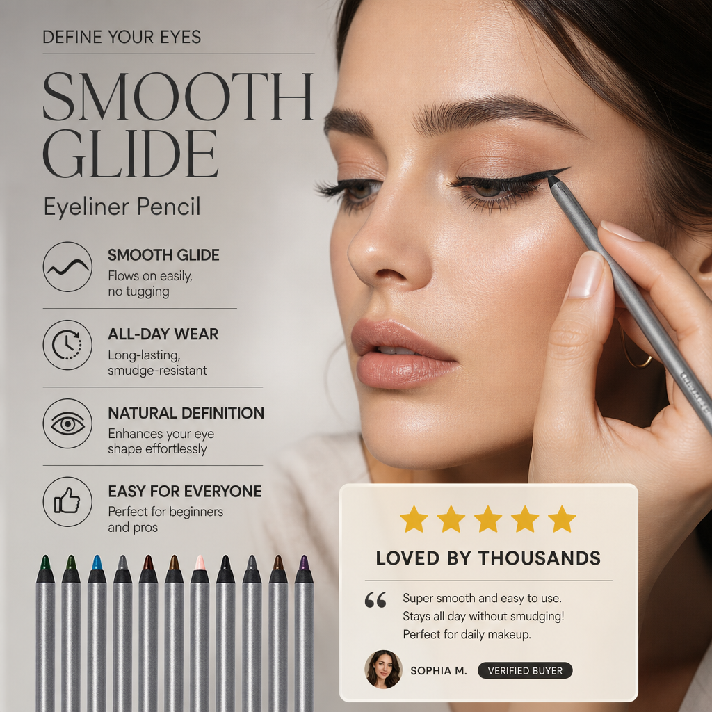 Waterproof Long-Lasting Eyeliner Pencil