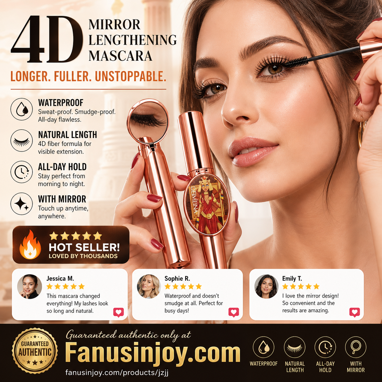 🎁 Special Surprise Offer 50% OFF! ✨️Recommended by beauty bloggers! 👱‍♀️Enlarge your eyes and restore your beauty!4D Mascara Lengthening and Volumizing Eyelashes