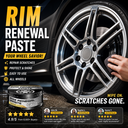 🚗✨ All-in-One Wheel Restoration Paste – Scratch Removal, Molecular Bonding, Safe for All Alloys 💎