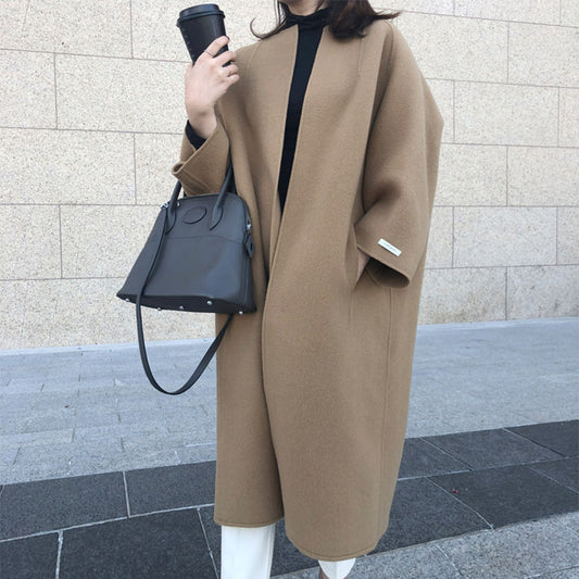 Best Gift-Winter Women's Elegant Fashion Solid Color Long Coat