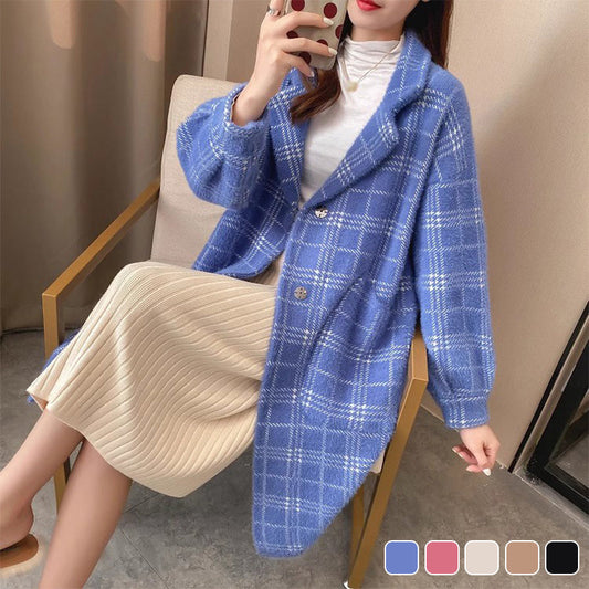 🌷Limited Time 56% OFF💞[Winter Gift] Faux Woolen Mid Length Coat