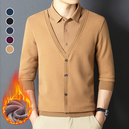 Men’s Business Casual Thermal Cardigan